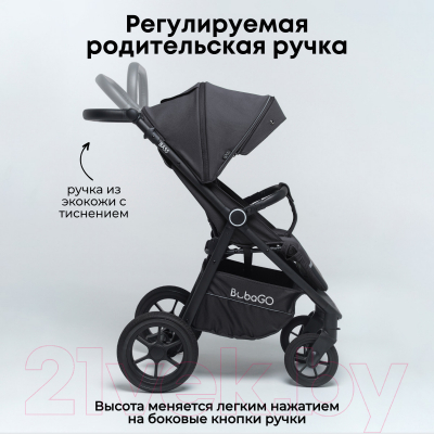 Детская прогулочная коляска Bubago Model Bass / BG 119-7 (темно-серый)