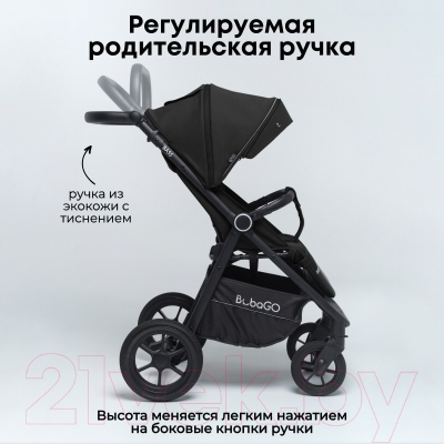 Детская прогулочная коляска Bubago Model Bass / BG 119-8 (черный)