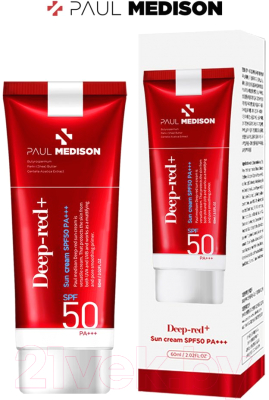 Крем солнцезащитный Paul Medison Deep-Red Sunscreen SPF50 PA+++ (60мл)