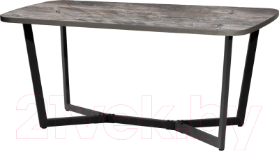 Обеденный стол Millwood Лофт Мюнхен Л 160x80x75 (сосна пасадена/металл черный)