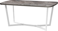 Обеденный стол Millwood Лофт Мюнхен Л 160x80x75 (сосна пасадена/металл белый) - 