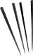 Набор одноразовых шпажек Паксервис Призма 90мм / 287896 (175шт, черный) - 