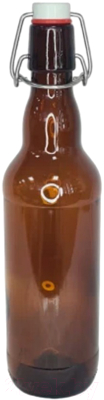 Набор бутылок ВСЗ 500мл с бугельной пробкой (25шт, коричневый)