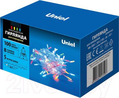 Светодиодная гирлянда Uniel ULD-S0500-100/DTA / UL-00003948 (разноцветный)