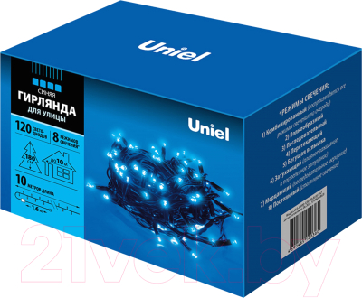 Светодиодная гирлянда Uniel ULD-S1000-120/DBA / UL-00005262 (синий)