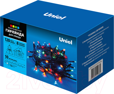 Светодиодная гирлянда Uniel ULD-S1000-120/DBA / UL-00005263 (разноцветный)