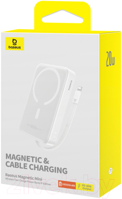 Портативное зарядное устройство Baseus Magnetic Mini 10000mAh / 663200555C (белый)