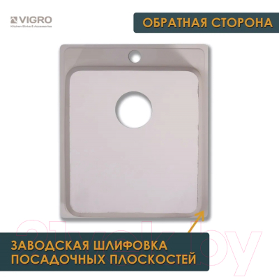 Мойка кухонная Vigro VG205 (белый)