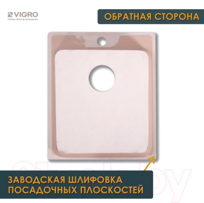 Мойка кухонная Vigro VG205 (терра)