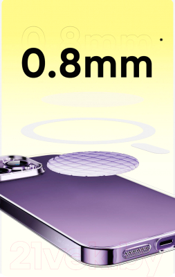 Чехол-накладка Baseus Lucent для iPhone 15 Pro / 660152099A (прозрачный)
