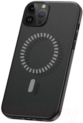 Чехол-накладка Baseus Fauxther для iPhone 15 Pro Max / 660152097B (черный)