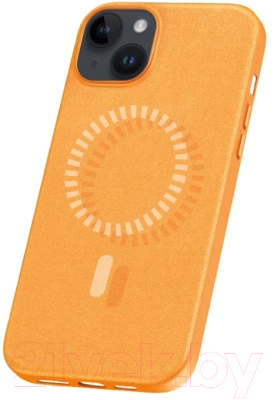 Чехол-накладка Baseus Fauxther для iPhone 15 / 660152094B (оранжевый)