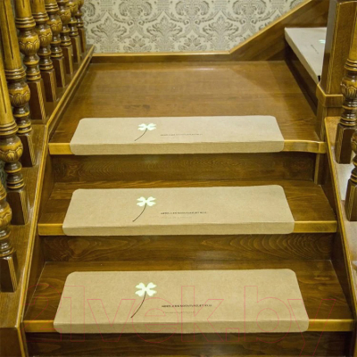 Набор ковриков для лестницы Mio Tesoro 55x22x4.5 / C0010141C (5шт, бежевый)