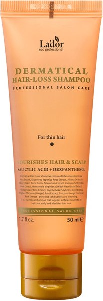 Шампунь для волос La'dor Dermatical Hair-Loss Shampoo For Normal To Dry Hair (50мл)