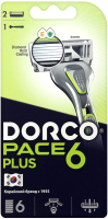 Бритвенный станок Dorco Pace 6 Plus SXA5002 (+ 2 сменные кассеты) - 