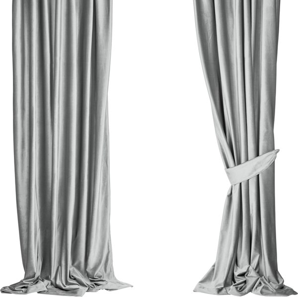 Штора Mio Tesoro Velvet 150х270 (светло-серый)