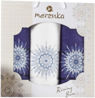 Набор полотенец Merzuka Rising Sun / 11010 (3шт, в коробке, синий) - 