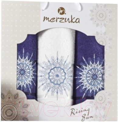 Набор полотенец Merzuka Rising Sun / 11010 (3шт, в коробке, синий)