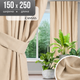 Штора Mio Tesoro Canvas 150х250 (бежевый) - 