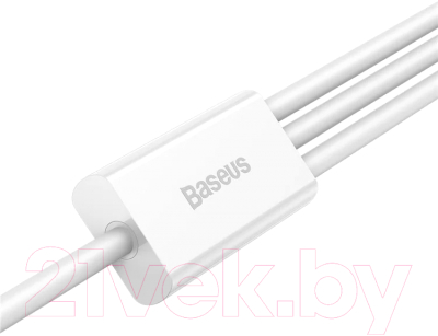 Кабель Baseus Superior Micro USB+Type-C+iP / 662800766A (1.5м, белый)