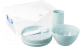 Набор пластиковой посуды Optimplast Люкс Т32700 (22пр, нежно-голубой) - 