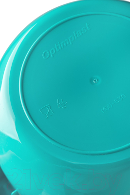 Набор пластиковой посуды Optimplast Люкс Т33134 (3пр, синий/бирюзовый)
