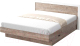 Двуспальная кровать Мебель-КМК 1600 Эстель 1 0738.2 (сосна натуральная/белый/дуб полярный) - 