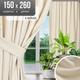 Штора Mio Tesoro Canvas 150х260 (кремовый) - 