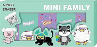 Набор ластиков Miniso Mini Family Halloween Series / 2879 (5 шт) - 
