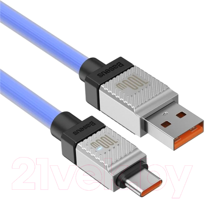 Кабель Baseus CoolPlay Series USB to Type-C / 662802352C (1м, синий)