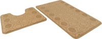 Набор ковриков для ванной и туалета Shahintex Актив Icarpet 002 60x100/60x50 / 836383 (капучино 17) - 