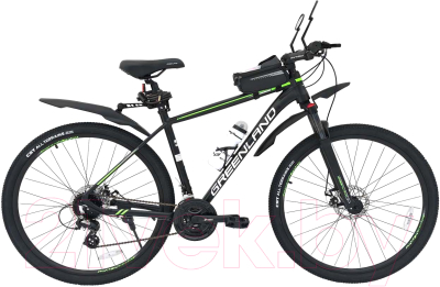 Велосипед GreenLand Vincent 29 (19, черный/зеленый)