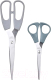 Набор ножниц кухонных Ikea Свэрдфикс 605.634.31 (2шт, серый/серый бирюзовый) - 