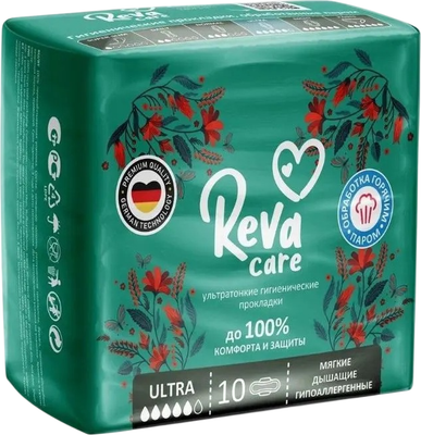 Прокладки гигиенические Reva Care Ultra (10шт) - 