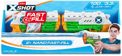 Набор игрушечного оружия Zuru X-Shot Water Nano Fast-Fill / 56334