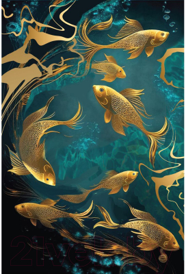 Картина по номерам Школа талантов Золотые рыбки / 9688696