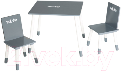 Комплект мебели с детским столом Roba Rock Star Baby / 450019RS3 (серый/белый)