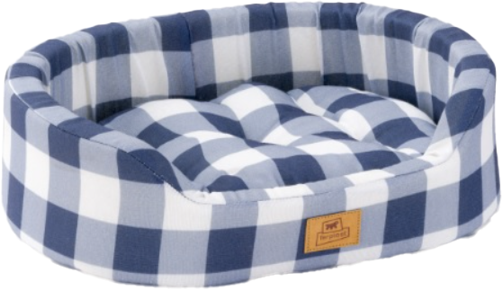 Лежанка для животных Ferplast Dandy 55 Cotone / 82942083 (синяя клетка)