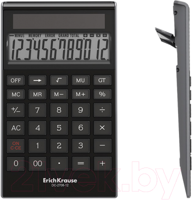 Калькулятор Erich Krause DC-2708-12 Classic / 62003 (черный)