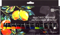 Акриловые краски Феникс+ Лимоны / 64587 (12цв) - 
