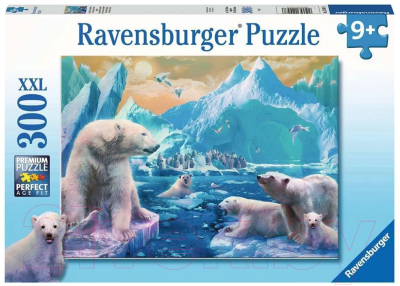 Пазл Ravensburger XXL Полярные медведи / 12947 (300эл)