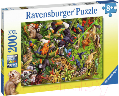 Пазл Ravensburger XXL Красочные джунгли / 13351 (200эл)