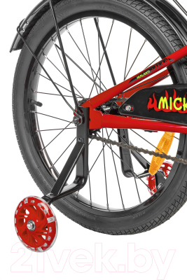 Детский велосипед Nialanti Mickey 16 2024 (красный, разобранный, в коробке)