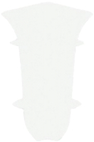 Уголок для плинтуса LinePlast ПВХ 58мм L045-В/2 (2шт, белый, внутренний, флоупак) - 