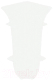 Уголок для плинтуса LinePlast ПВХ 58мм L045-В/2 (2шт, белый, внутренний, флоупак) - 