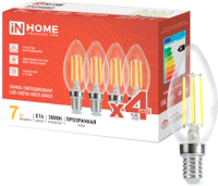 Набор ламп INhome LED-Свеча-deco / 4690612053431 (4шт) - 