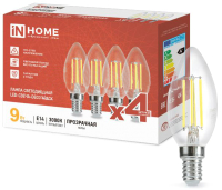 Набор ламп INhome LED-Свеча-deco / 4690612052540 (4шт) - 