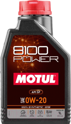 Моторное масло Motul 8100 Power 0W20 / 111798 (1л)