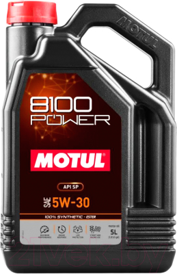 Моторное масло Motul 8100 Power 5W30 / 111801 (5л)