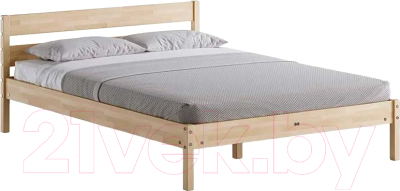 Полуторная кровать Домаклево Мечта 140x200 (береза/натуральный)